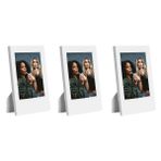 Instax Mini Film Uyumlu Beyaz 3'lü Klasik Fotoğraf Çerçeve Seti