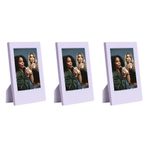 Instax Mini Film Uyumlu Lila 3'lü Klasik Fotoğraf Çerçeve Seti