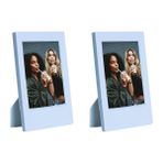 Instax Mini Film Uyumlu Mavi 2'li Klasik Fotoğraf Çerçeve Seti