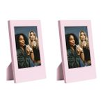 Instax Mini Film Uyumlu Pembe 2'li Klasik Fotoğraf Çerçeve Seti