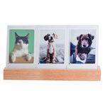 Instax Mini Led Işıklı 3'lü Ahşap Fotoğraf Çerçevesi