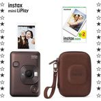 Instax Mini LiPlay Deep Bronze 20'li Film Çanta ve Fotoğraf Makinesi Hediye Seti