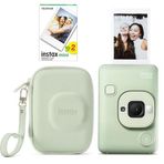 Instax Mini LiPlay Hybrid Fotoğraf Makinesi 20'li Film Liplay Çantalı Set (Matcha Green)
