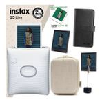 Instax SQ Link Beyaz Yazıcı 10lu Square Film Kılıf Albüm Pleksi Çerçeve ve Kıskaçlı Stand