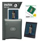 Instax SQ Link Yeşil Yazıcı 20li Square Film ve Pleksi Çerçeve