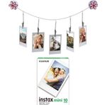 Instax Tüm Mini Makineler ile Uyumlu 10'lu Film ve 5'li Resim Askısı