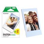 Instax Tüm Mini Makineler ile Uyumlu 20'li Film ve Fotoğraf Çerçevesi (Mavi)