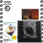Instax Wide Evo Siyah Şipşak Anında Baskı Hybrid 20'li Film ve Fotoğraf Makinesi
