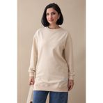 InStyle Etiket Detay Basic Bej Tunik