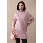 InStyle Etiket Detay Basic Gül Kurusu Tunik