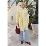 InStyle Fırfırlı Patlı Sarı Tunik