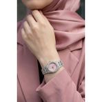 inStyle Işıltılı Taş Detaylı Gümüş-Pembe Kadın Kol Saati - Tek Ebat