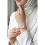 InStyle Kare Kasa Şık Gümüş-Beyaz Kadın Kol Saati