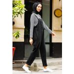 InStyle Lindy Askılı Salopet - Siyah