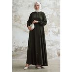 InStyle Medine İpeği Mevlana Haki Ferace MS00ALT1008
