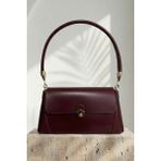 inStyle Retro Önden Kapaklı Bordo Omuz Çantası - Tek ebat