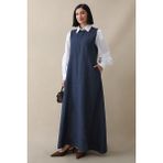 inStyle Salaş Mavi Kot Jile Elbise - 38