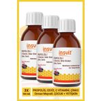 insvit Propolisli C Vitamini Beta Glukan Çinko Ceviz Multivitamin Ve Mineral Vitamin Şurup 150 ml 3lü