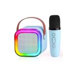 inteknoloji Bluetooth Karaoke Hoparlör Seti Mikrofonlu, RGB LED Işıklı, Yüksek Ses, TaşınabilirMüzik Bombası