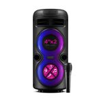 inteknoloji Karaoke Mikrofonlu Bluetooth Hoparlör Parti Led Işıklı Ses Sistemi MXBoom