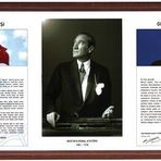 İnter 50x90 750-5-L Atatürk Köşeşi Laminat Çerçeve