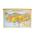 İnter 70x100 Çıtalı Askılı Türkiye Siyasi Fiziki Harita