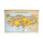 İnter 70x100 Türkiye Fiziki-Siyasi Haritası (Çift Taraflı Çıtalı) INT-820
