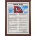 İnter 825L 35x50 cm Lamine İstiklal Marşı Çerçeve