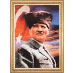 İnter İNT-029 50x70 cm Varaklı Atatürk Portresi