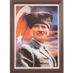 İnter İNT824-3 L 35x50 cm Lamine Çerçeve Atatürk Portresi