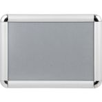 Inter Intd-A4 Display Alüminyum Rondo Köşe Çerçeve (25 Mm) A4 - Metalik Gri