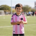 Inter Miami Çoraplı Lionel Messi Yeni Sezon Forması Şortlu Çocuk - 9 - 10 Yaş - Pembe