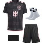 Inter Miami Messi Futbol Çocuk Forması 4'lü Set Çorap+Bileklik Hediyeli - 5 - 6 Yaş - Siyah