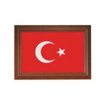 İnter Türk Bayrağı 20 x 30 Lamine Çerçeve