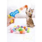 İnteraktif Kedi Köpek Oyuncağı Peluş Top Fırlatan Oyun Tabanca Oyuncak 15–20 Toplu