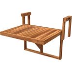 Interbuıld Real Wood Interbuild Stockholm Katlanır Balkon Masası .Ayarlanabilir Fsc Akasya Ağacı. Altın Tik Renk - Ahşap