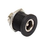 İntercom 2.1 mm IC 258C Adaptör Fişi İçi Metal 12 mm Yuvarlak Somunlu Dc Şase