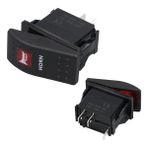 Intercom Powermaster Korna Sembollü Yaylı Marin Switch 12-24V 2 Pinli On-Off Dayanıklı Yapı
