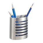 InterDesign Forma manyetik kalem tutucu ve kalem tutucu, paslanmaz çelik, Mattsilberfarben, Set of 1