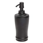 InterDesign Olivia Metal Uzun Sıvı Sabunluk, 236ml Kapasiteli, Mat Siyah, Banyo ve Mutfak için