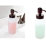 InterDesign Sıvı Sabunluk Cam Buz Desenli Model