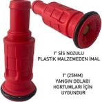 İnterform 1'' Sis Nozul -Yangın Dolap Lansı - Jet Spey - Sis Başlığı –plastik - Kırmızı