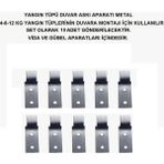İnterform Interform Yangın Tüpü Metal Askı Aparatı Metal 10'lu Set Vida Dübel Dahil