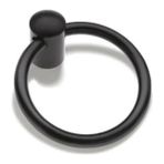 Interio Halka Kulp Sarkaç Çap 6cm Mat Siyah
