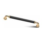 Interio Melis Siyah Altın Lüks Mobilya Dolap Çekmece Kulp 256MM - 256 mm
