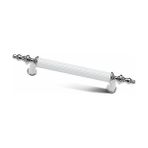 Interio Rustik Kulp Modelleri Lüks Modern Mutfak Dolap Çekmece Mobilya Kulbu 256mm Beyaz KROM