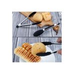 İnterlife Metal Gövdeli Ayarlanabilir Silikon Uçlu Servis Maşası Yanmaz Yapışmaz Kızartma Maşası (21 Cm)