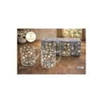 İnterlife Papatya Desenli Cam Kupa Bardak 400 ML 2’li Set | Good Morning Yazılı Kulplu Kahve & Çay Kupası