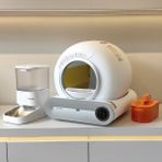 Internal Veterinary Systems Akılı Kedi Yaşam Seti -3'lü Set - Otomatik Kedi Tuvaleti, Otomatik Mama ve Su Kabı, 2 Yıl Garantili