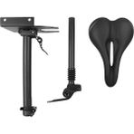 Internet Elektrikli Scooter Koltuğu Ayarlanabilir Eyer Seti Darbeye Dayanıklı Bisiklet Koltuk Minderi Yükseltilebilir Indirilebilir Xiaomi M365/PRO, Siyah (Yurt Dışından)